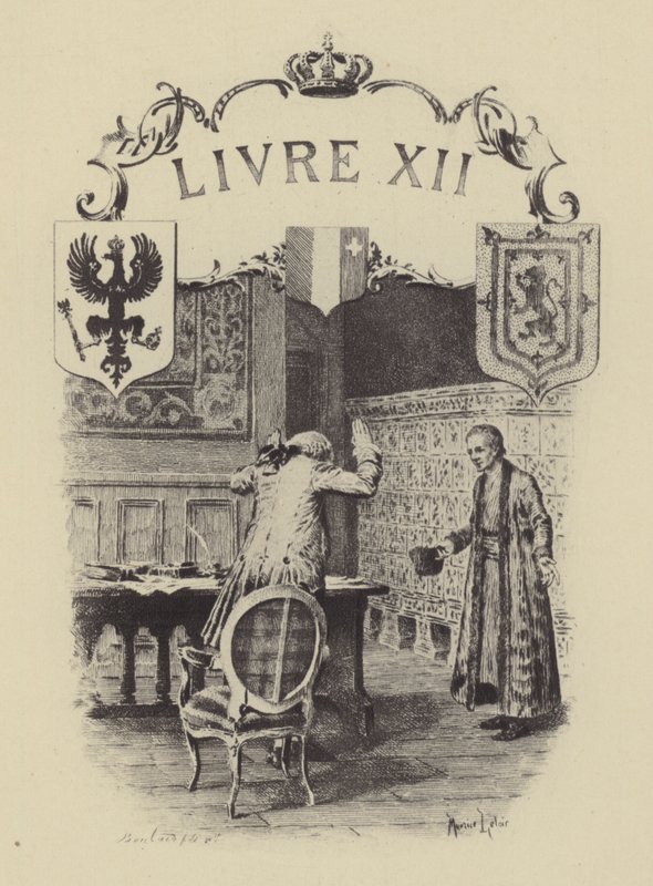 Illustration till bok XII av Jean-Jacques Rousseaus bekännelser (gravyr) av Maurice Leloir