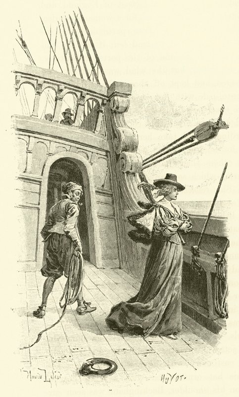 Illustration för De tre musketörerna (gravyr) av Maurice Leloir