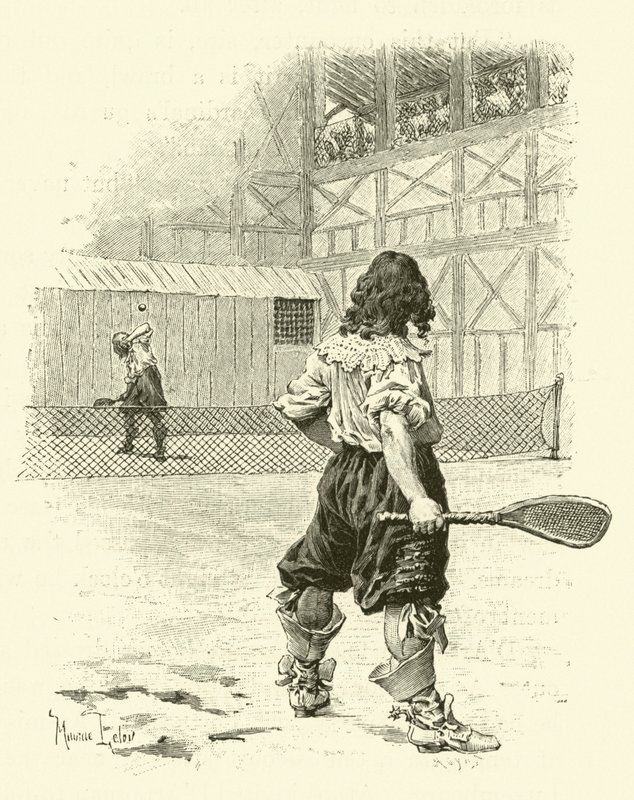 Illustration för De tre musketörerna (gravyr) av Maurice Leloir