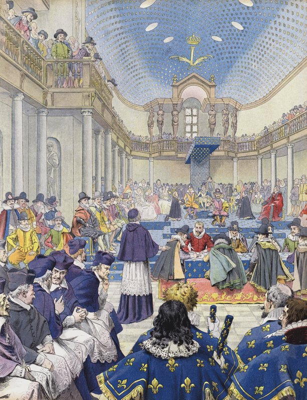Richelieu vid generalständerna 1614 av Maurice Leloir