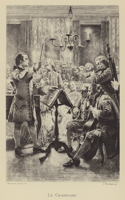 Charivari (gravyr) av Maurice Leloir