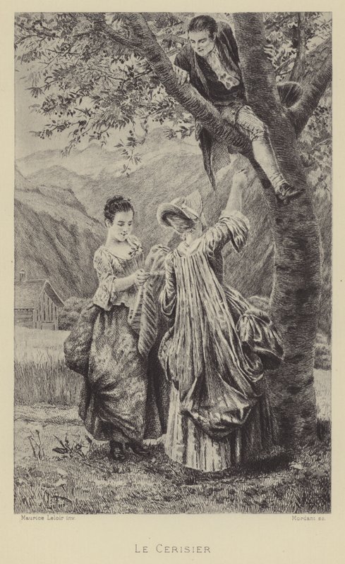 Körsbärsträdet (gravyr) av Maurice Leloir