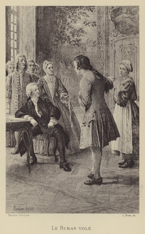 Det stulna bandet (gravyr) av Maurice Leloir