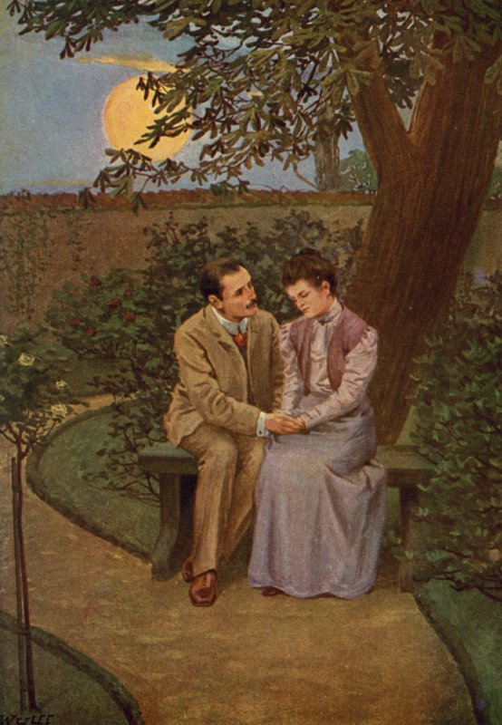 Illustration för Jane Eyre av Charlotte Bronte (färg litho) av Max Wulff