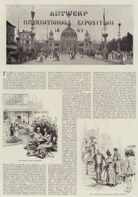 Antwerpens internationella utställning 1894 av Melton Prior