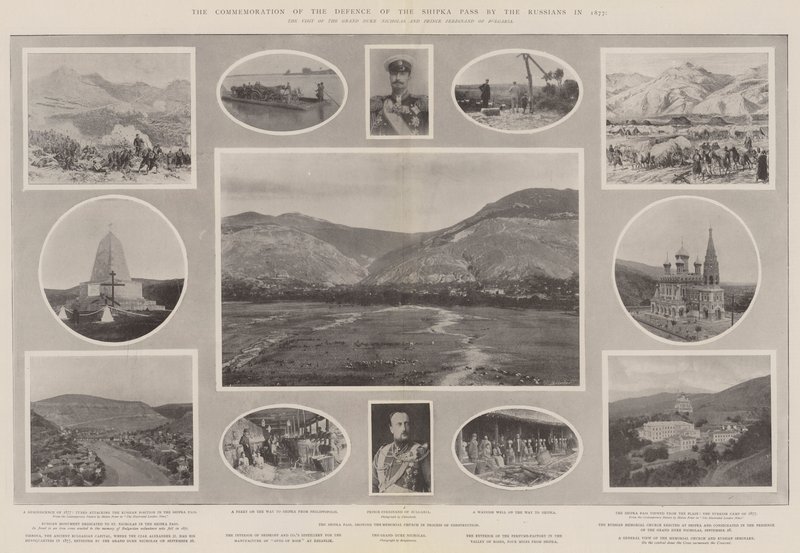 Ryssarnas minne av försvaret av Shipka-passet 1877 av Melton Prior