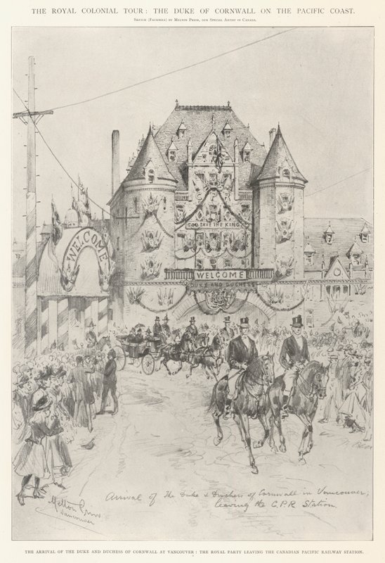 Royal Colonial Tour, hertigen av Cornwall på Stillahavskusten av Melton Prior