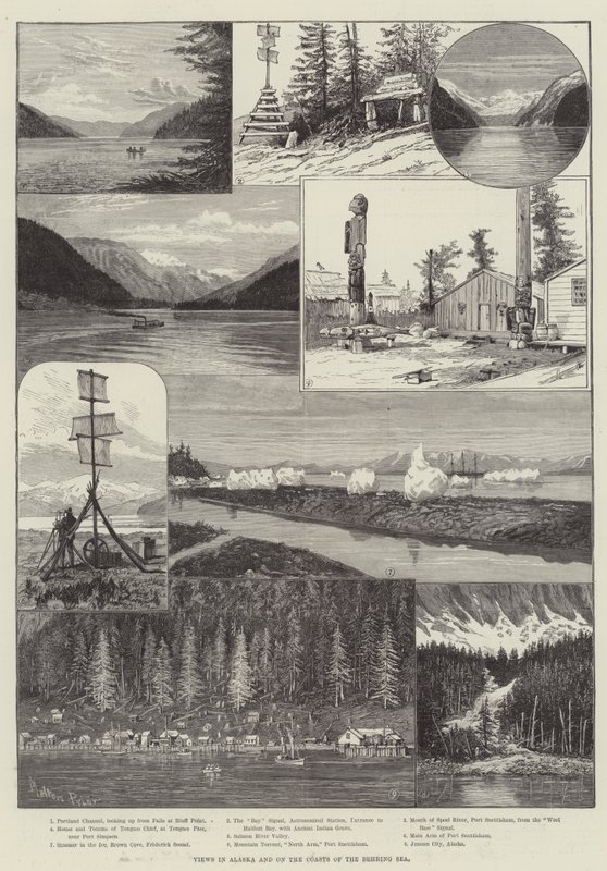 Utsikt i Alaska och på kusterna vid Berings hav av Melton Prior