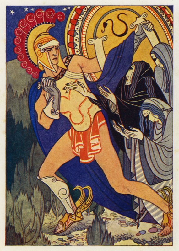 Perseus och de tre grå kvinnorna av Merlyn Mann