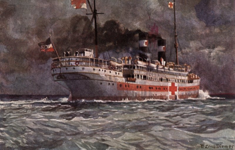 German hospital ship, World War I  av Michael Zeno Diemer