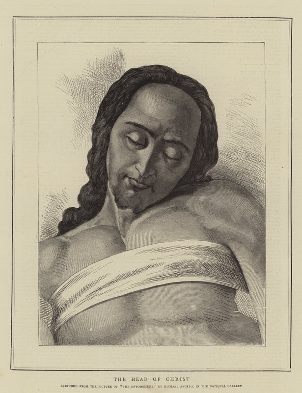 Kristi huvud av Michelangelo Buonarroti