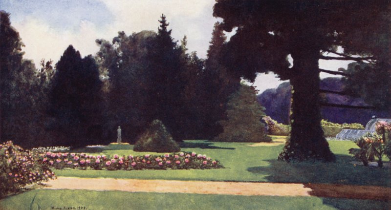 Palace Gardens, Het Loo (färg litho) av Mima Nixon