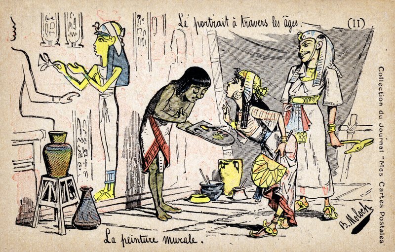 Egyptisk konst av Moloch