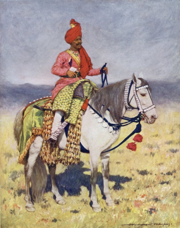 En känd danshäst, Bombay Chiefs Camp av Mortimer Ludington Menpes