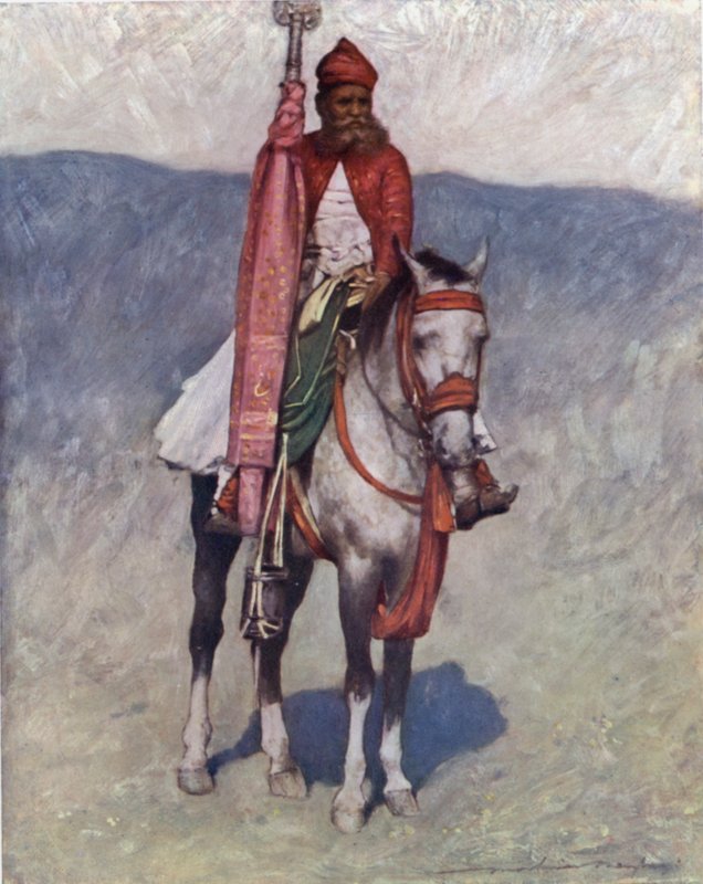 En Jaipur-ryttare av Mortimer Ludington Menpes
