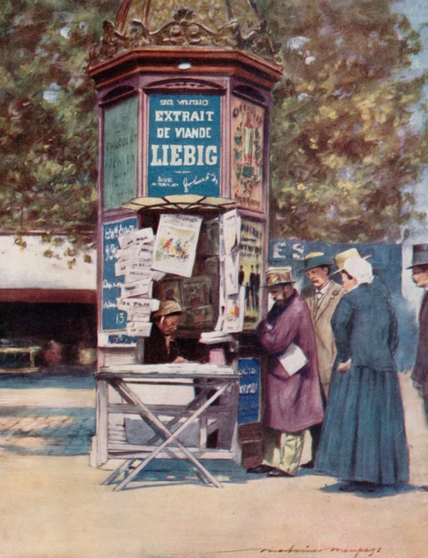 I kiosken, Paris av Mortimer Ludington Menpes