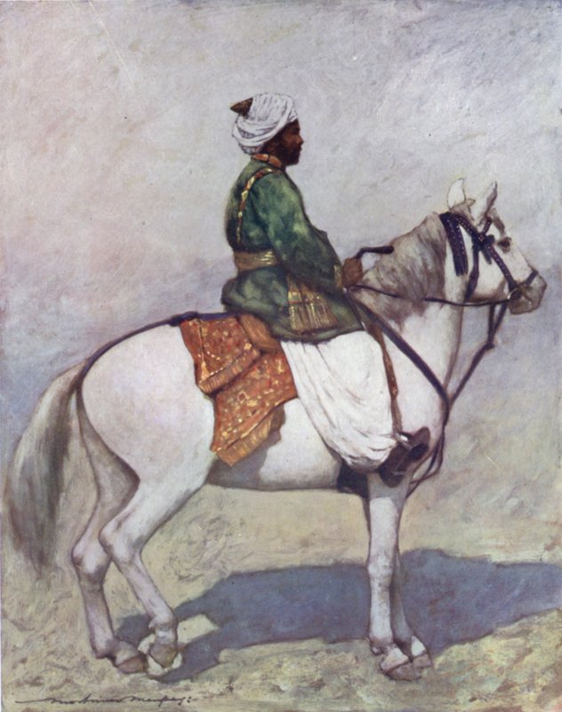 En Pathan-ryttare av Mortimer Ludington Menpes