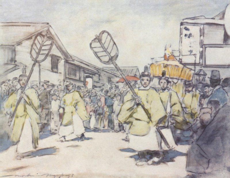 En religiös procession av Mortimer Ludington Menpes