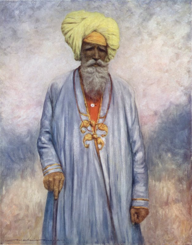 En behållare av Maharaja av Cutch av Mortimer Ludington Menpes