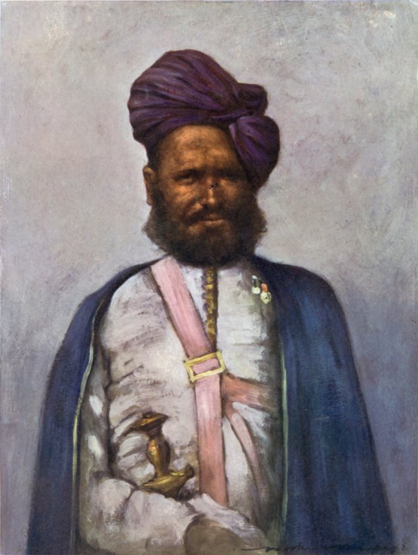 En kunglig retainer av Rajgarh av Mortimer Ludington Menpes