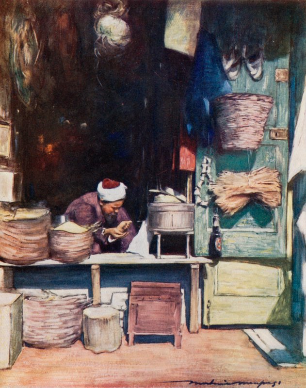 Ett fröstall, Delhi av Mortimer Ludington Menpes