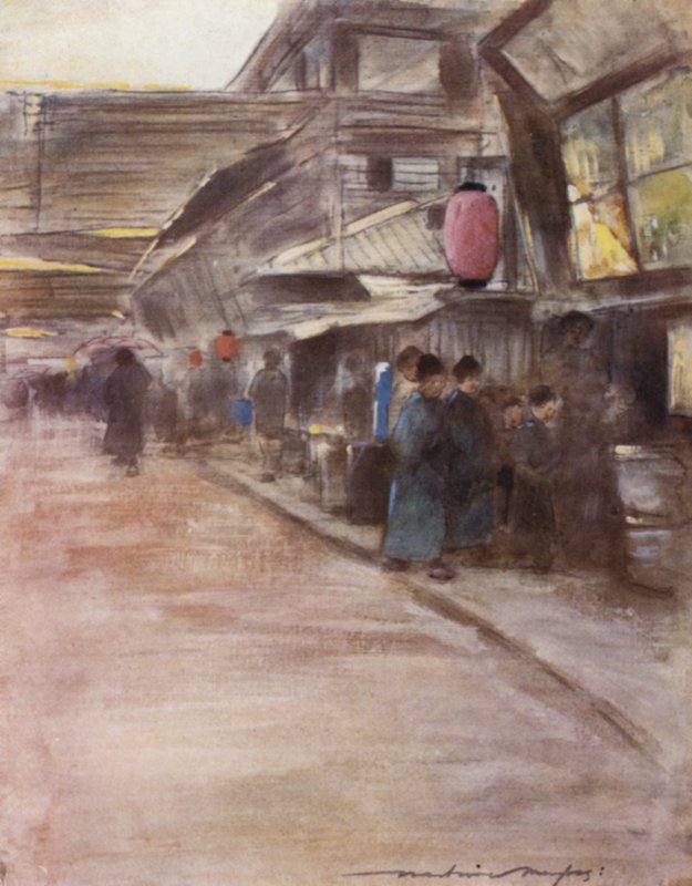 Aprikos-blomsgatan av Mortimer Ludington Menpes