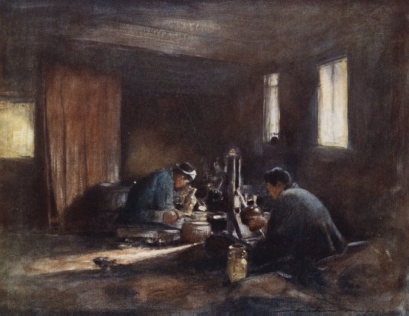 Bronsarbetare av Mortimer Ludington Menpes