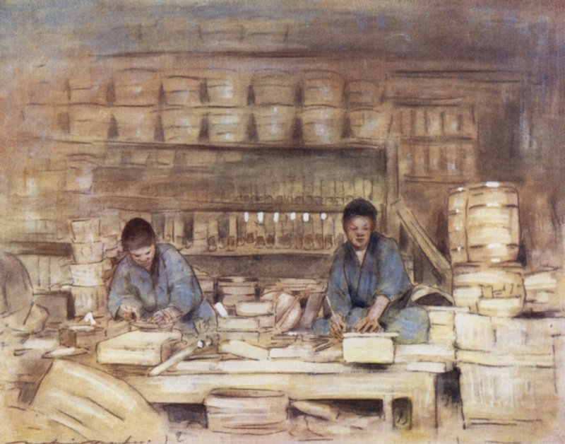 Snickare på jobbet av Mortimer Ludington Menpes