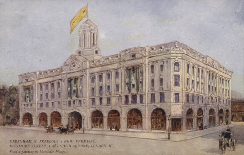 Debenham och Freebody New Premises, Wigmore Street, Cavendish Square, London, West av Mortimer Ludington Menpes