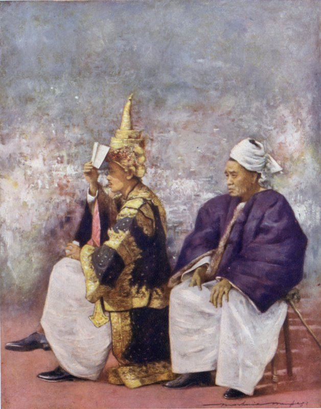 Shan Chiefs tittar på Durbar av Mortimer Ludington Menpes