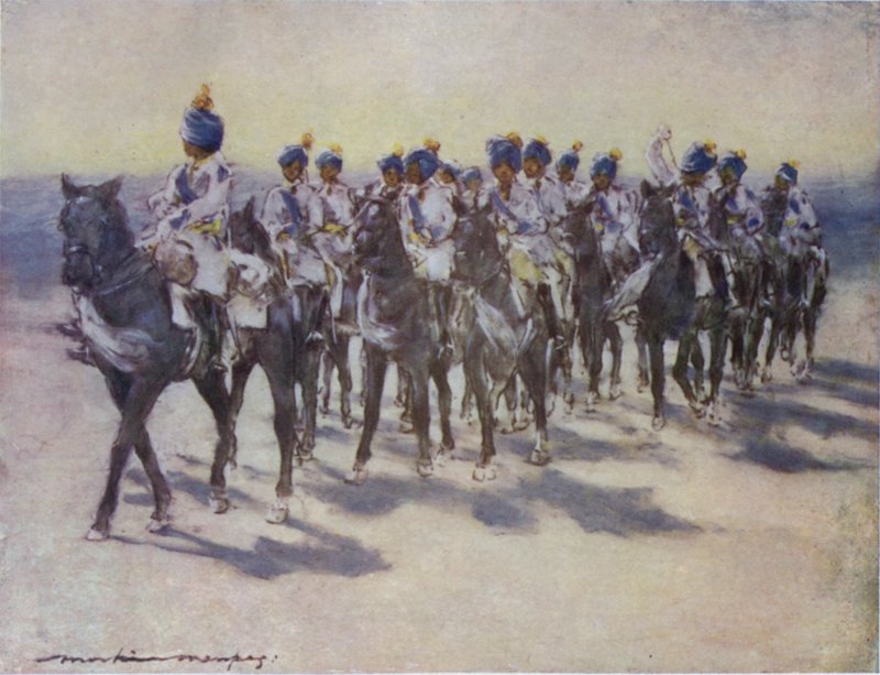 Imperial Cadet Corps i Durbar av Mortimer Ludington Menpes
