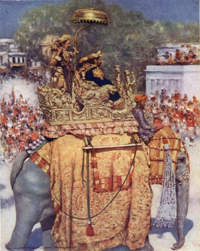 The State Entry, A Distinguished Maharaja av Mortimer Ludington Menpes