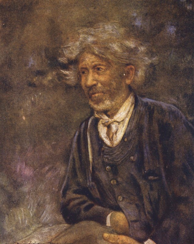 En tiggare (färglitografi) av Mortimer Ludington Menpes