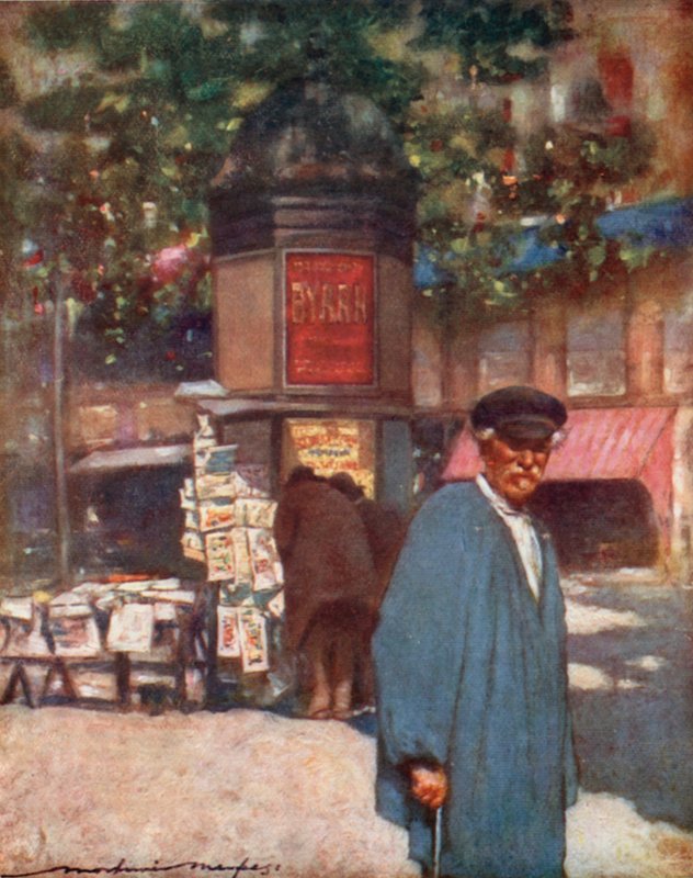 Kioski kwenye Boulevardswed av Mortimer Ludington Menpes
