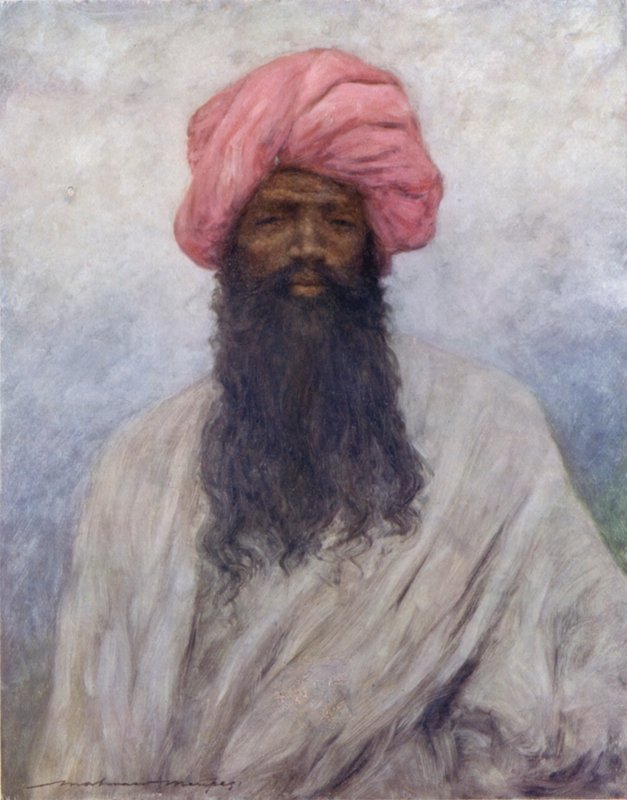 En typisk baluch (färg litho) av Mortimer Ludington Menpes