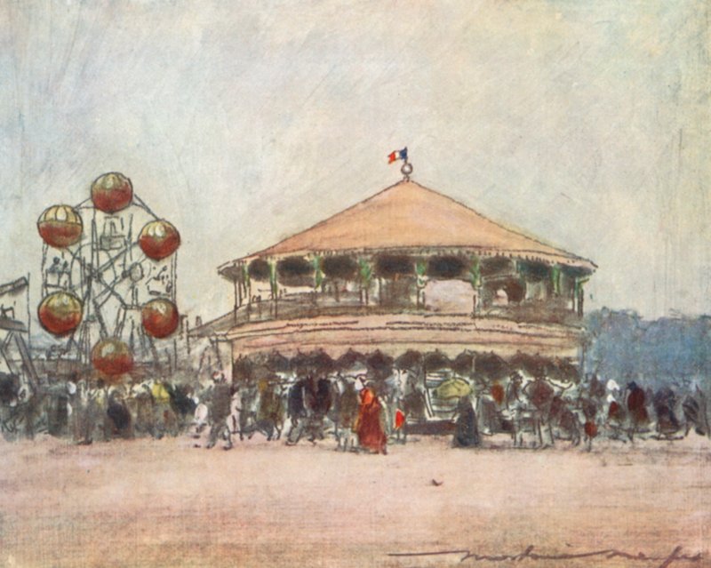 Fest nära Hotel Des Invalides av Mortimer Ludington Menpes