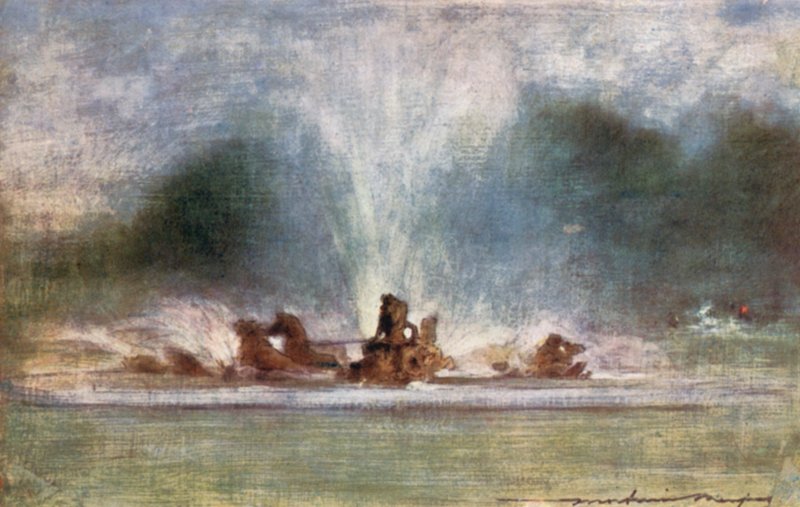 Fontäner i Versailles av Mortimer Ludington Menpes