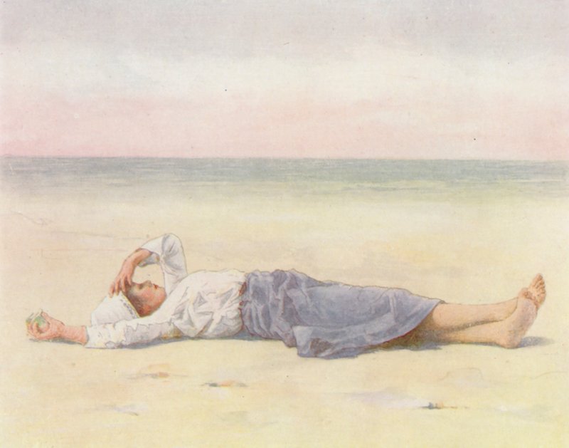 I solens öga (färglitografi) av Mortimer Ludington Menpes