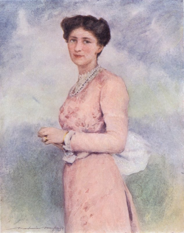 Lady Curzon (färg litho) av Mortimer Ludington Menpes