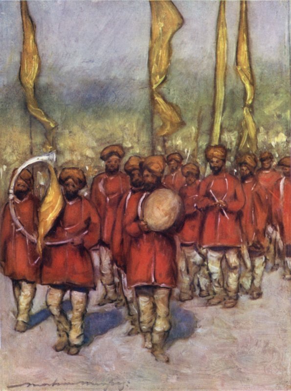 Infödda Bards från Cutch State av Mortimer Ludington Menpes