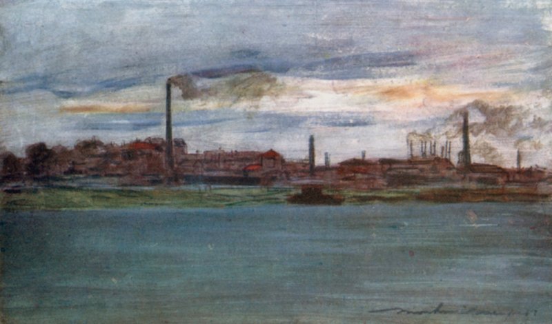 Nära Charenton av Mortimer Ludington Menpes