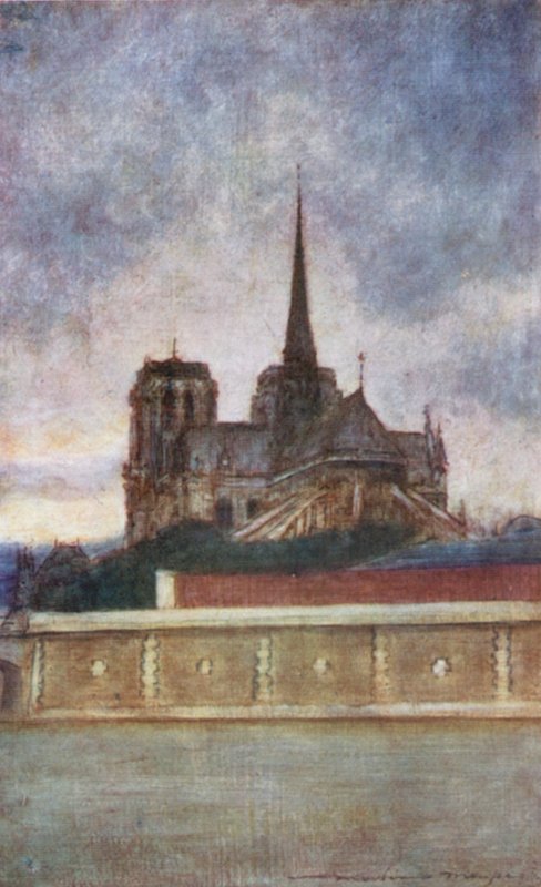 Notre Dame från floden av Mortimer Ludington Menpes