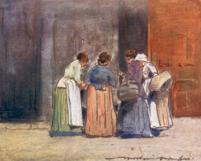 Butik vid Seine av Mortimer Ludington Menpes