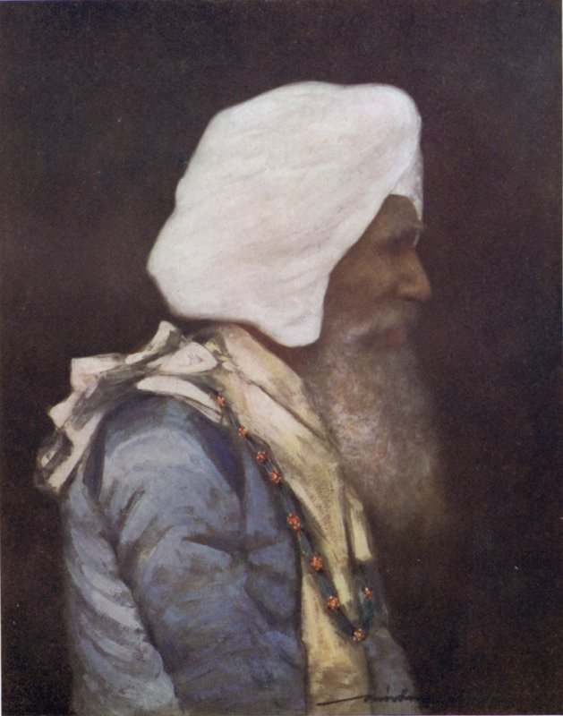 Maharaja av Nabha (färg litho) av Mortimer Ludington Menpes
