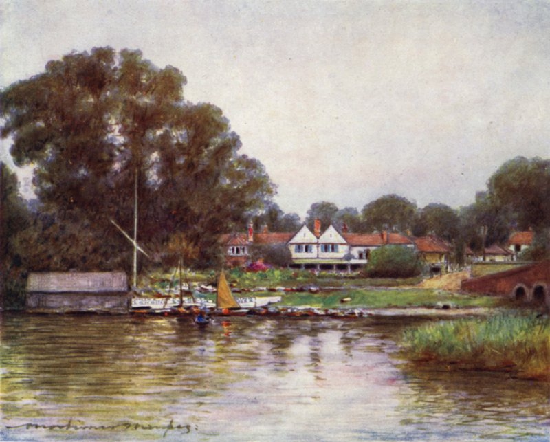 Rosenträdgården på Sonning av Mortimer Ludington Menpes