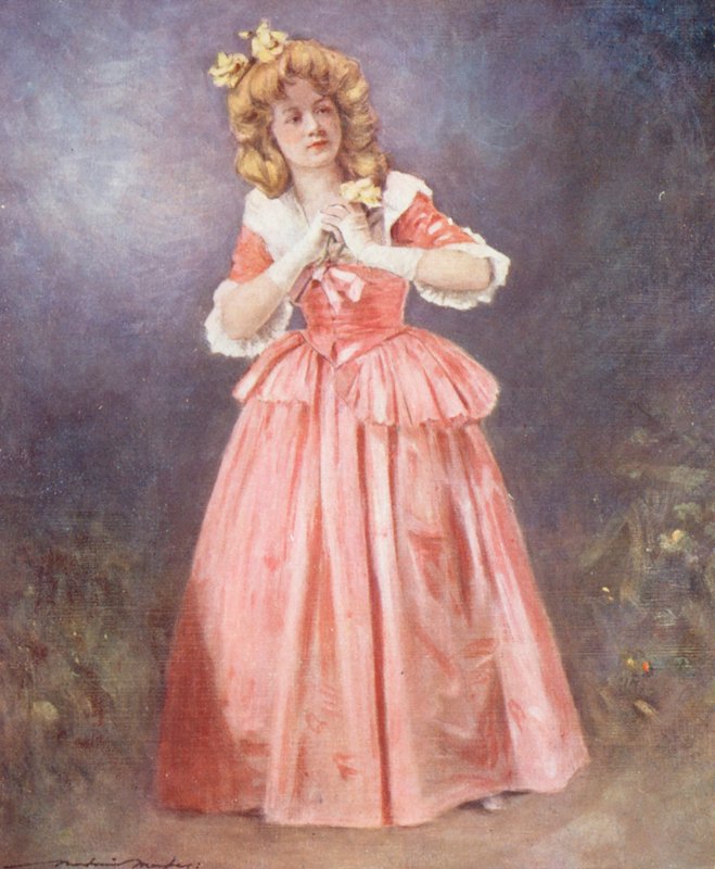 Världens barn: English, Dorothy (färglitografi) av Mortimer Ludington Menpes