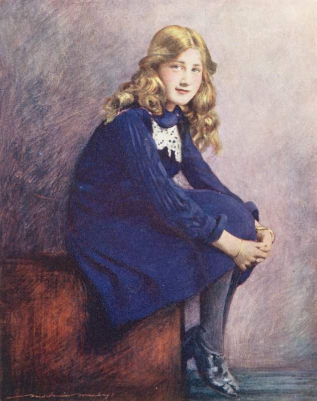 Världens barn: Engelska, Sweet Innocence (färglitografi) av Mortimer Ludington Menpes
