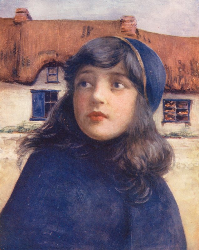 Världens barn: Irish, Molly (färglitografi) av Mortimer Ludington Menpes