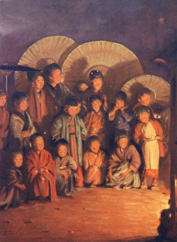 Världens barn: Japaner, levande juveler (färglitografi) av Mortimer Ludington Menpes