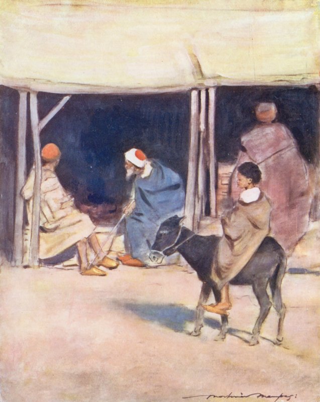 Världens barn: Moorish, Mid-day (färglitografi) av Mortimer Ludington Menpes